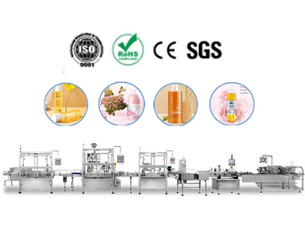 Industrial automated filling production line for liquid laundry detergent