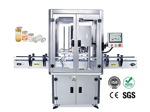 Efficient automatic rotary can sealer 60 cans per minute precision double seam